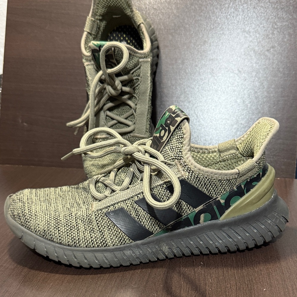 Adidas Kaptir 2.0 Orbit Green & Black Men's Size 8 Running Shoes Camo Sneaker